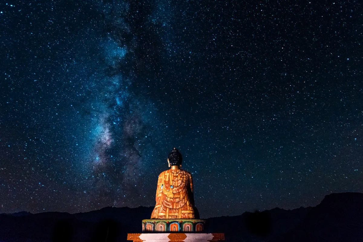 Buddha statue in langza village spiti